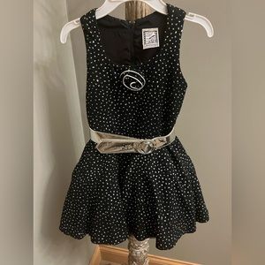 Girls Vintage Hollywood Babe sequin dress. Pageant.